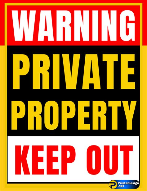 Private Keep Out Sign Free Download