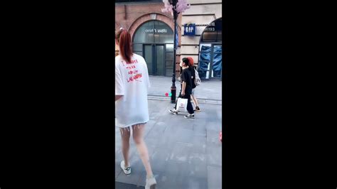 193 Asian Tall Girl In The Street Youtube