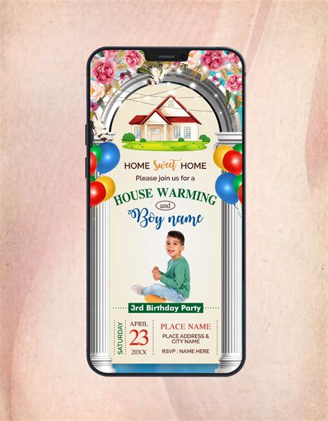 Housewarming Birthday Invitations