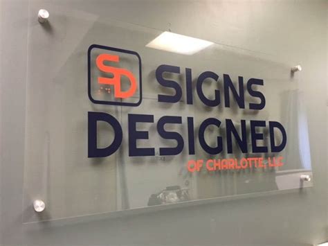 12 X 36 Acrylic Business Sign With Standoffs And Etsy