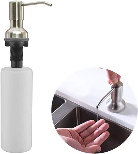 Sink Soap Dispenser 304 Brushed Stainless Steel Large Capacity 17 Oz