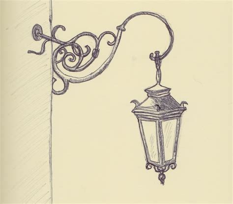 Old fashioned street lamp drawing. Lamp Post Drawing at GetDrawings | Free download