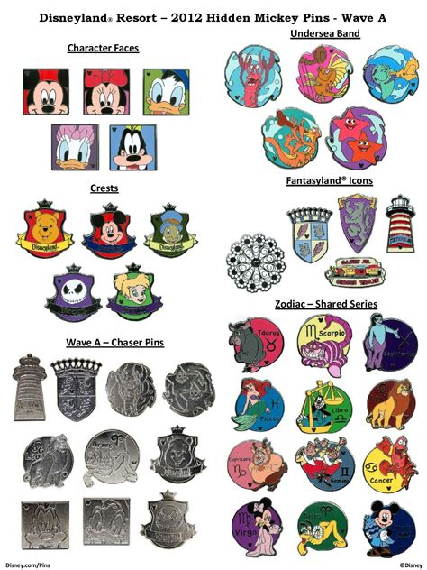 2012 Disney Hidden Mickey Pins Wave A Disney Pins Blog Disney