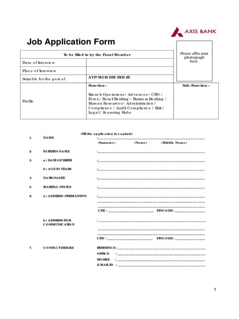Ascii characters only (characters found on a standard us keyboard); Bank Job Application Form - 5 Free Templates in PDF, Word ...