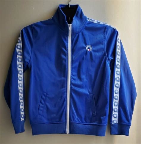Akademiks Boys Xl 7 Zip Up Royal Blue Sweater Jacket With Two Side