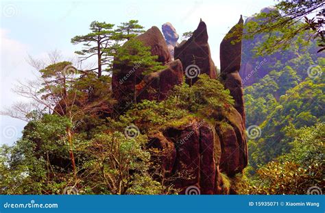 China Jiangxi Province Sanqing Hill Mountain Stock Image Image Of