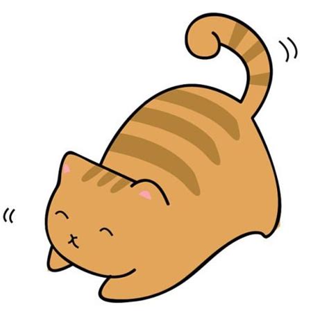 Cartoon Orange Tabby Cat Drawing 81021 Nama Untuk Kucing Comel Lucu