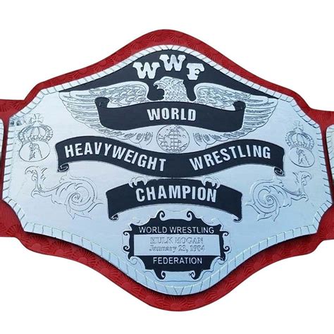 World Heavyweight Hulk Hogan 84 Wrestling Championship Belt Adult Size
