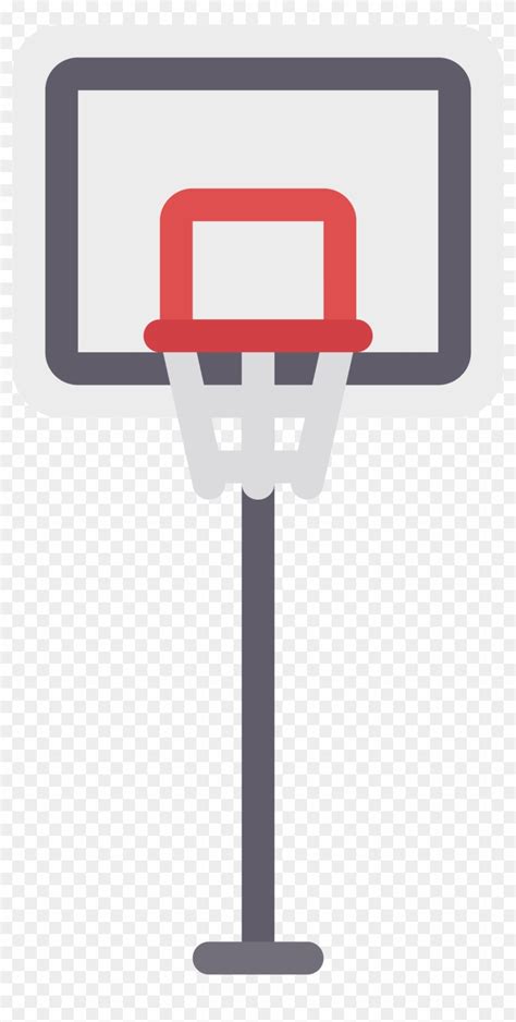 Rectangle Backboard Basketball Hoop Clipart Cartoon Basketball Hoop