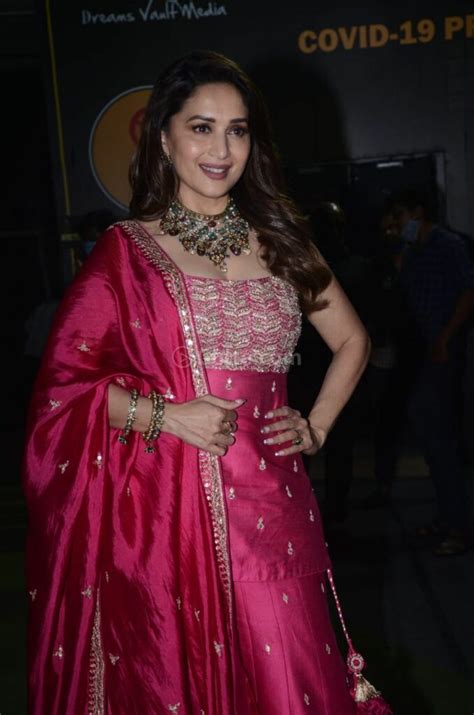 Madhuri Dixit Looks Ethereal In A Beautiful Sharara Suit Paparazzi Pics