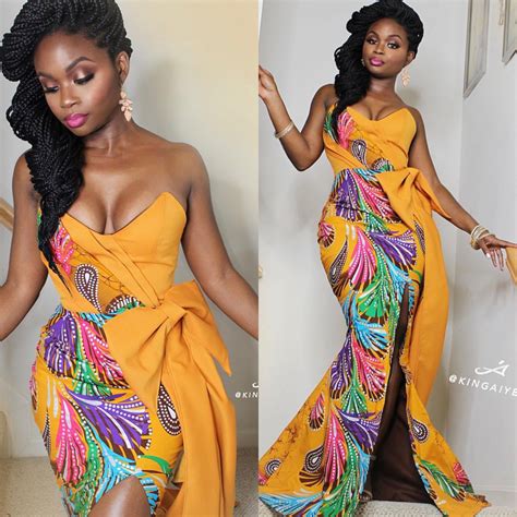 Asoebi Style African Print Dresses African Wear African Attire
