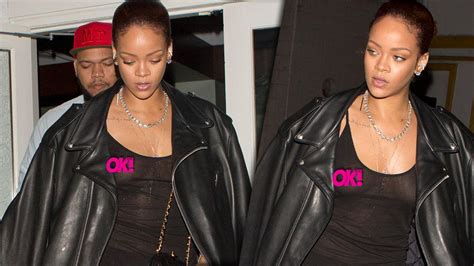 Rihanna Shows Off Her Nipple Piercing During A Dinner Date That Wasnt