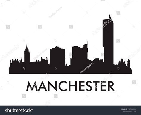 Manchester Skyline Silhouette Images Stock Photos And Vectors Shutterstock