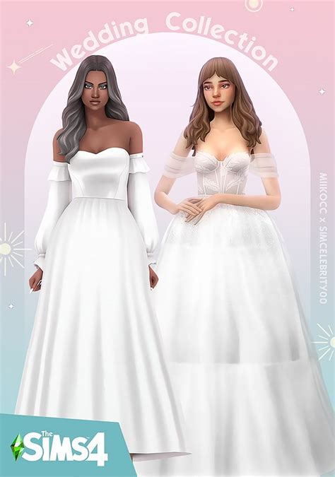 Wedding Collection Simcelebrity00 On Patreon Sims 4 Wedding Dress