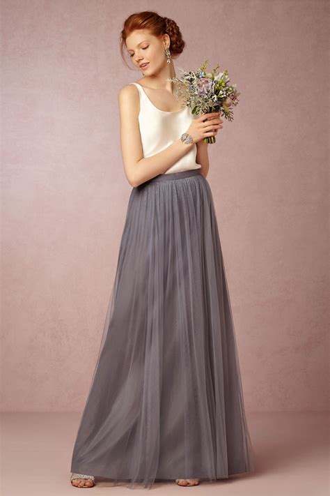 Bridesmaid Skirt Topper Separates Louise Tulle Skirt In Hydrangea