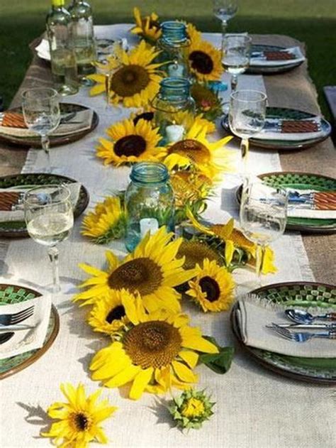 Posted on 2020/02/122020/02/12 by mia. 30 Sunflowers Table Centerpieces Adding Sunny Yellow Color ...