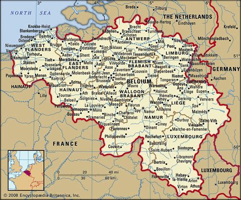 Карта Бельгии и описание страны география столица информация факты