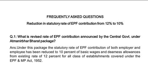 User can manually change the rate by amount or by percentage. Reduction in Statutory Rate of EPF Contribution from 12% ...