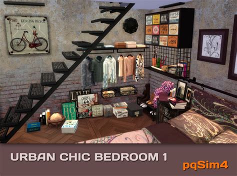 Urban Chic Bedroom 1 By Mary Jiménez At Pqsims4 Sims 4 Updates