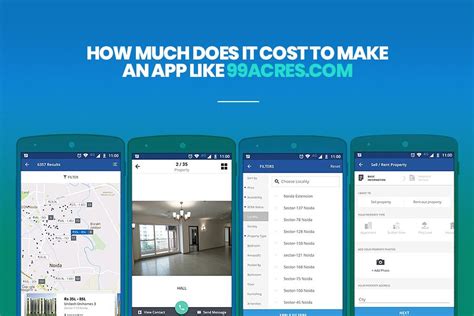 The cost to develop an app depends on the type of app you want to make. HOW MUCH DOES IT COST TO MAKE AN APP LIKE 99ACRES.COM ...