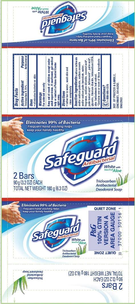 I've tried bar soaps but this is my long time love. Safeguard Antibacterial White with Aloe (soap) Procter ...