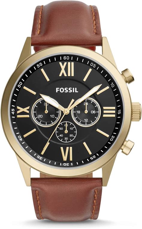 Fossil Flynn Chronograph Brown Leather Watch Bq2261 Watches