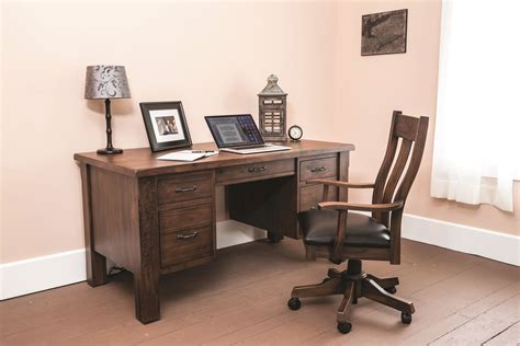 Custom walnut desktop designed for this old house® cape ann project in manchester, massachusetts #tohcapeann #woodcountertops. Walnut Grove Solid Wood Flat Top Desk