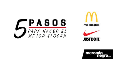 Esloganes creativos y lemas de empresas que atraen clientes. 5 pasos para crear un buen slogan para tu marca | MercadoNegro