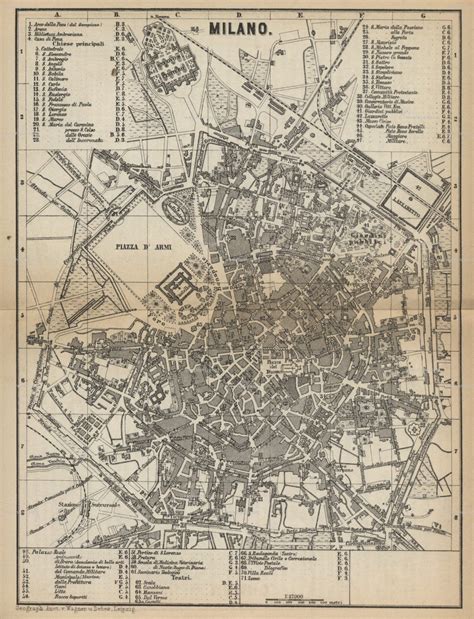 Welcome to the milan google satellite map! Milan, Italy - 1881 | Ancient world maps, Italy map ...