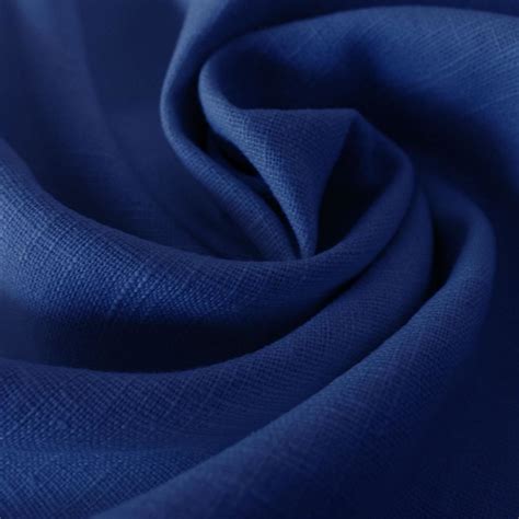 Royal Blue 100 Linen Fabric — Tissus En Ligne