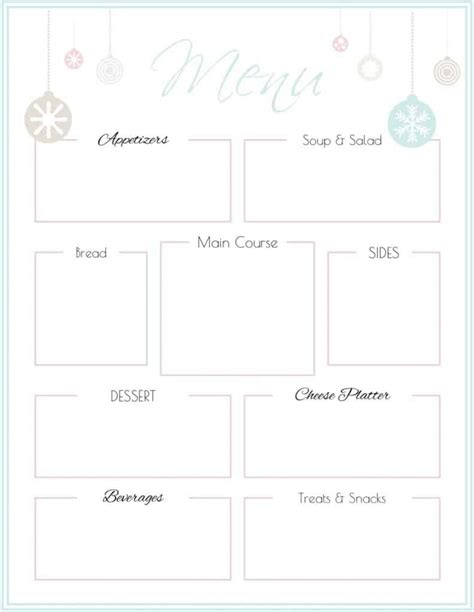 Or browse from thousands of free images right in adobe spark. Holiday Party Menu Template {Free Printable} | SaturdayGift