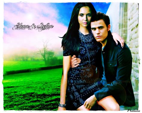 Elena And Stefan The Vampire Diaries Wallpaper 16413609 Fanpop