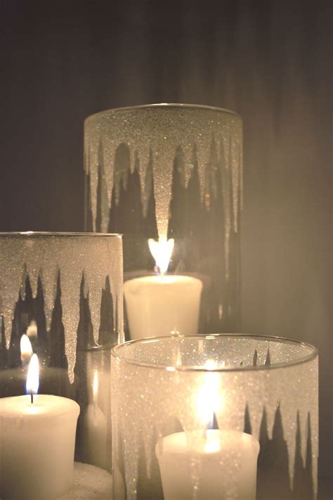 Glittered Candle Holders Image And Inks Holiday Candle Holders