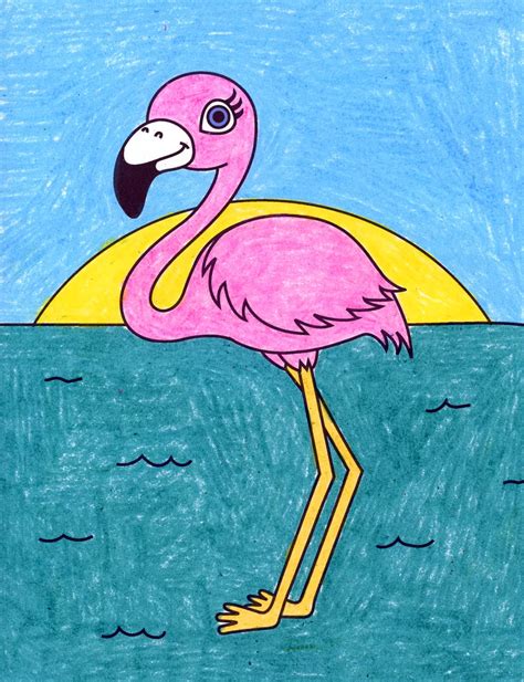 How To Draw A Flamingo Really Easy Drawing Tutorial D