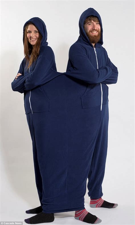 do you love anyone enough the two person onesie goes on sale for xmas daily mail online