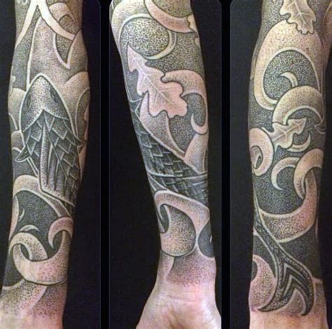 You will be impressed at how tall they stand for your own reputation! 50 Oak Tree Tattoo Designs For Men - Leaves And Acorns