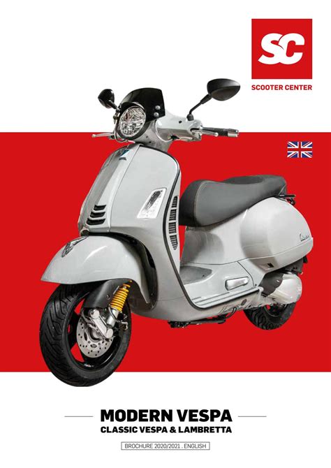 English Scooter Center Catalog 20202021 Modern Vespa Classic Vespa