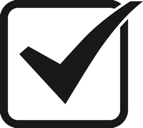 Checkbox Check Mark Button Clip Art Check Marks Png Download 1560