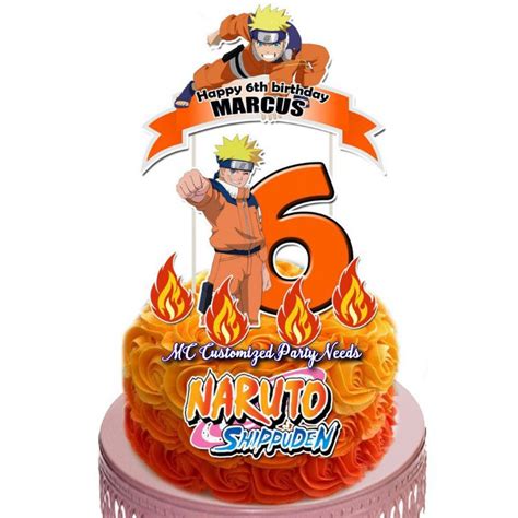 Naruto Theme Cake Topper Shopee Philippines