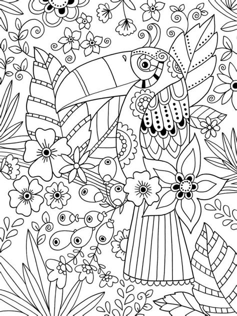 Free shipping for many products! colouring toucan colorir coloriage | Mandala kleurplaten ...