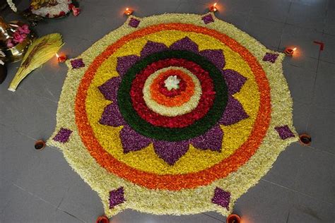 30 Best Onam Pookalam Rangoli Designs For Home And Competition 2022