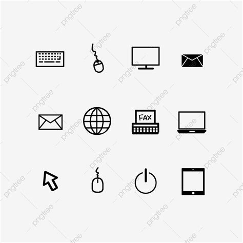 Computing Icon Hd Transparent Icon Black And White Computer Icon