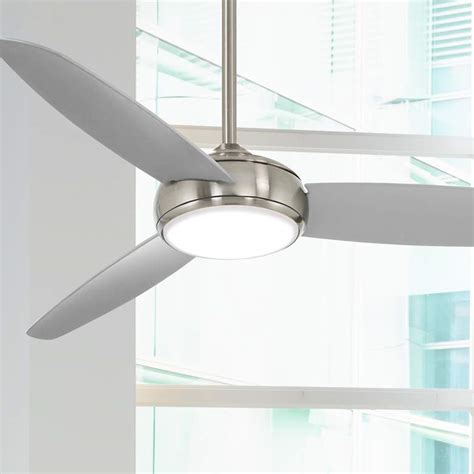 Ceiling fan city f594 minka aire traditional concept 52 inch ceiling fan the concept, one of the most popular ceiling fans that we sell, is now available with traditional design elements. 54" Minka Aire Concept IV Nickel LED Wet Ceiling Fan ...