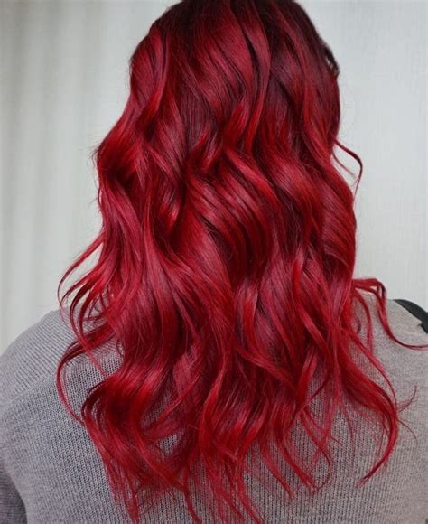 Crimson Red Hair Color ~~~follow Sketchy🌺 For More Red Hair Color