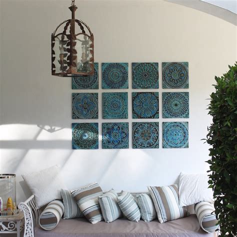 Mandala Wall Hanging Made From Ceramic Outdoor Wall Art Etsy