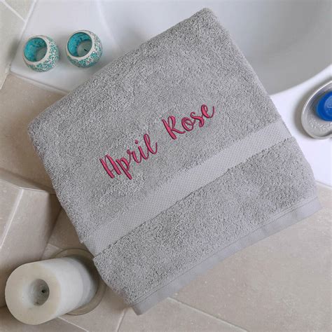Personalised Boutique Luxury Bath Sheet By Duncan Stewart
