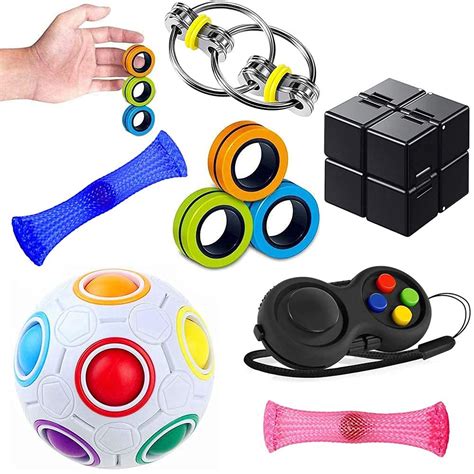 Buy Sensory Fidget Toys Set 7 Pack Stress And Anti Anxiety Tools Bundle Figette Toys With