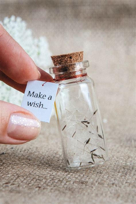 Make A Wish Magic Charm Bottle Personalized T For Her Dandelion