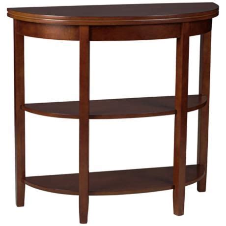 I had made this a while ago but wanted to do a tear down now that i am a part of instructables in case anyone would be interested in making one. Marisol Demilune Walnut Console Table | Console table ...