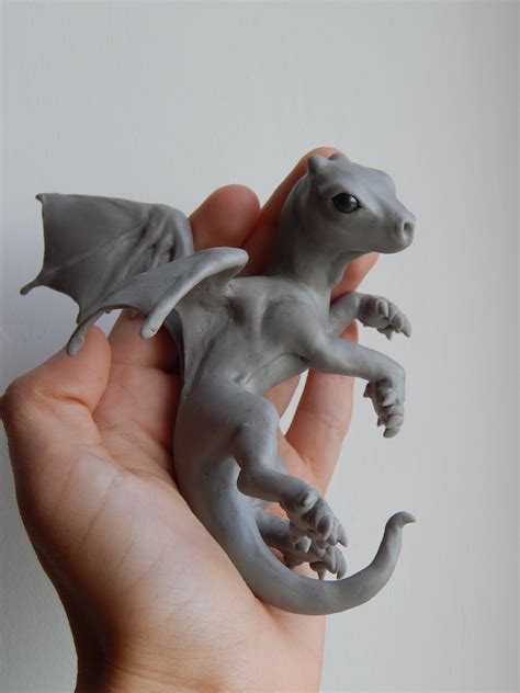 Little Newborn Dragon That Ive Sculpted With Polymer Clay Somethingimade